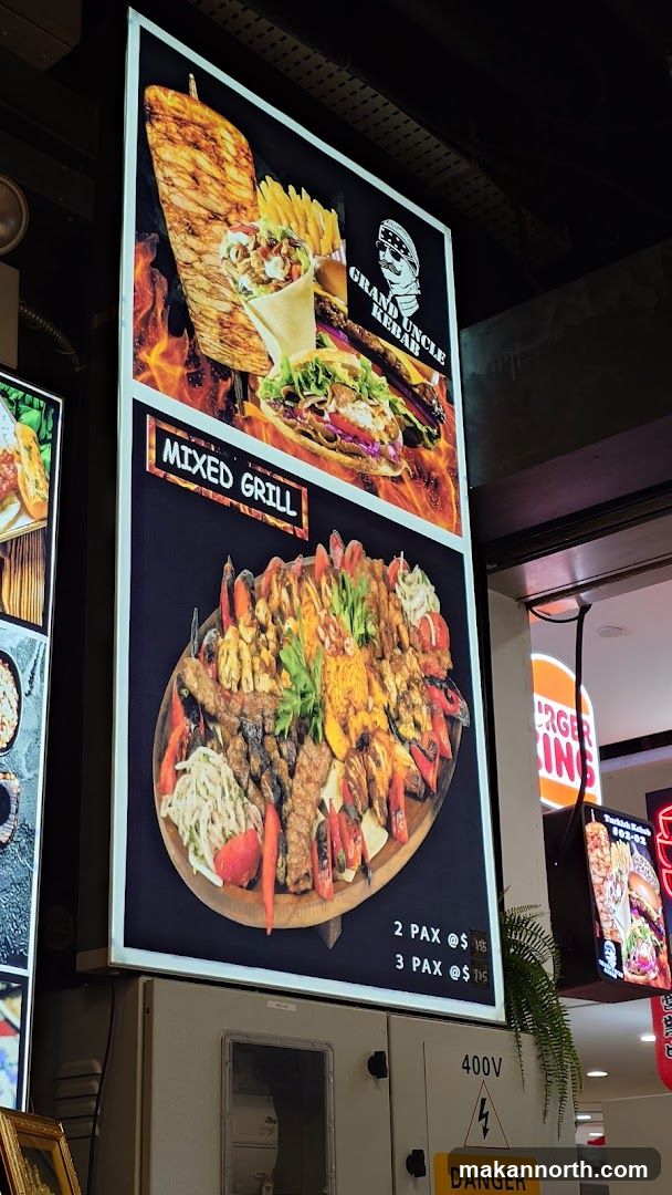 Grand Uncle Kebab Menu