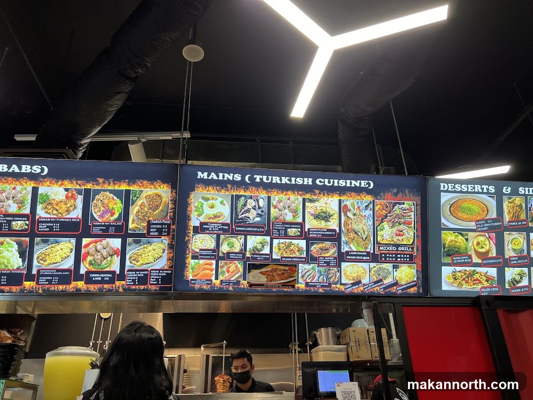 Turkish Cuisine Menu