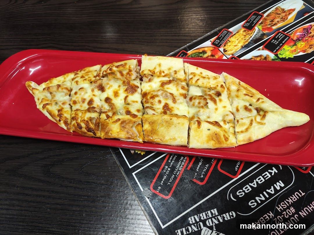 Turkish Flatbread with Cheese and Meat