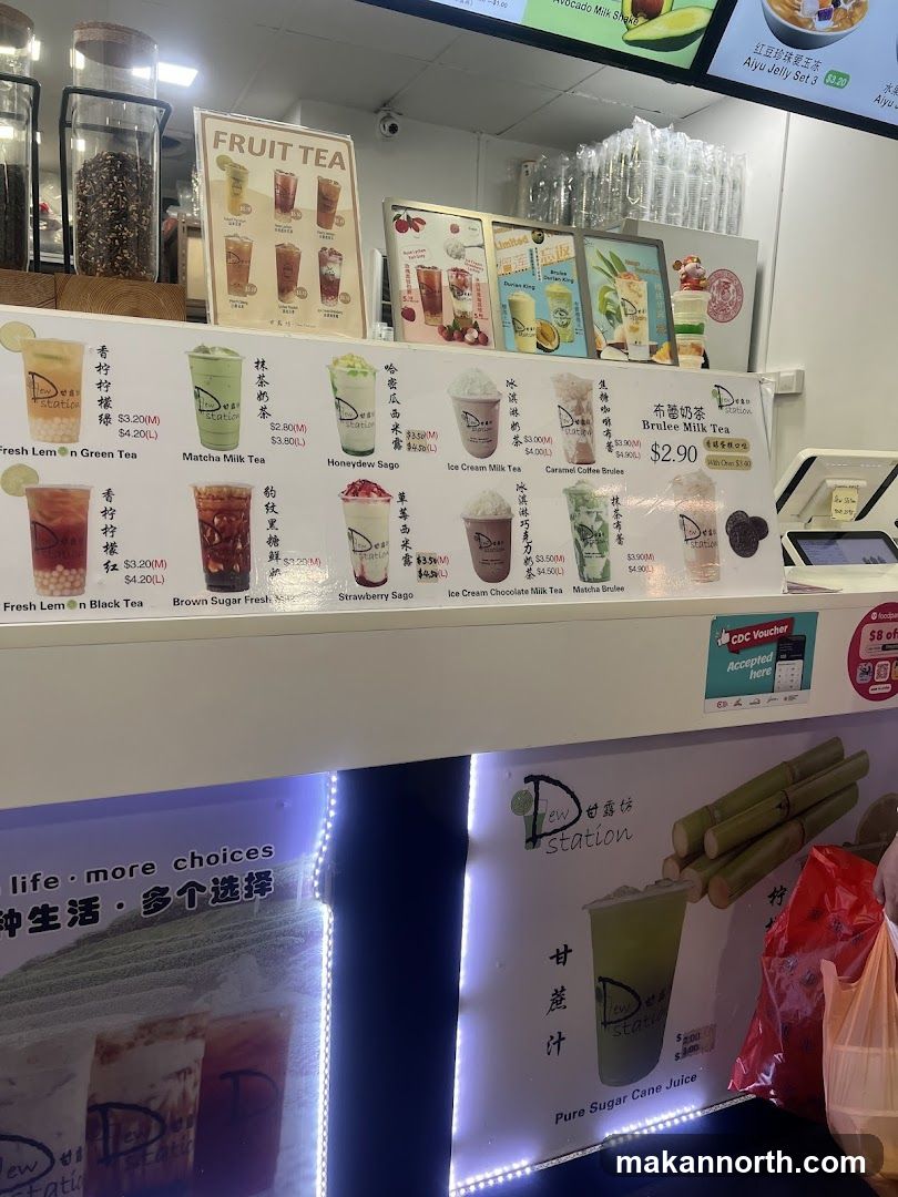 Fruit Tea Menu