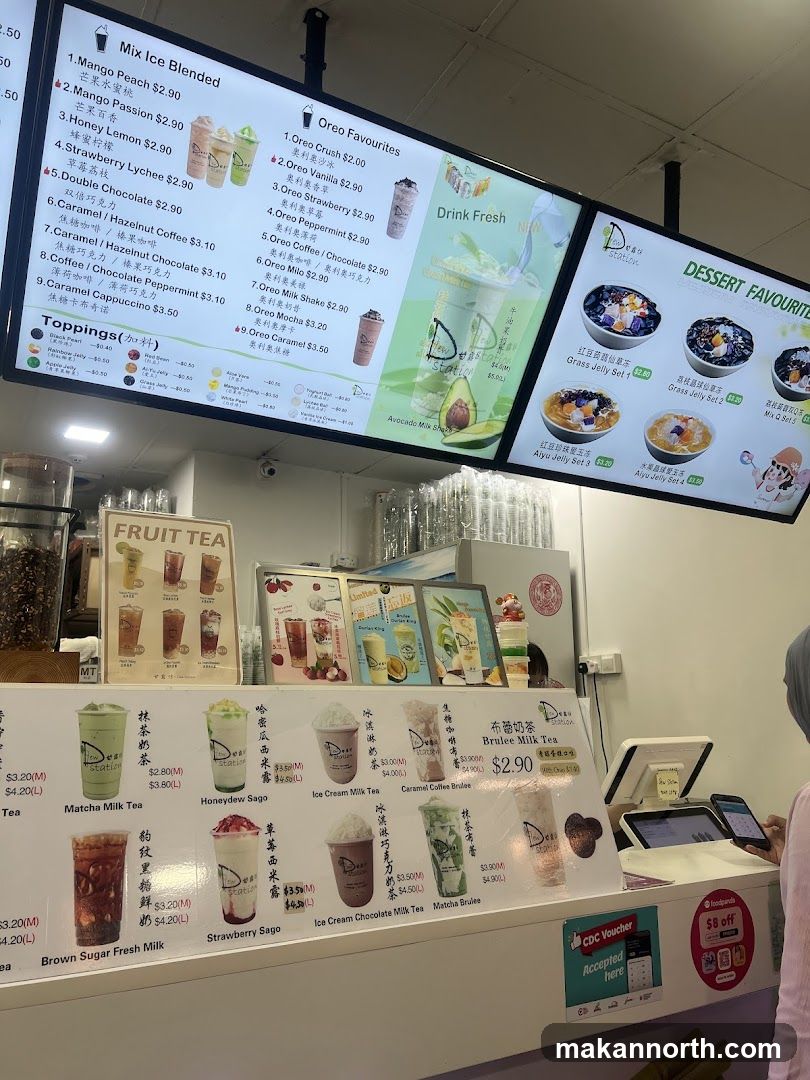Dessert and Drink Menu