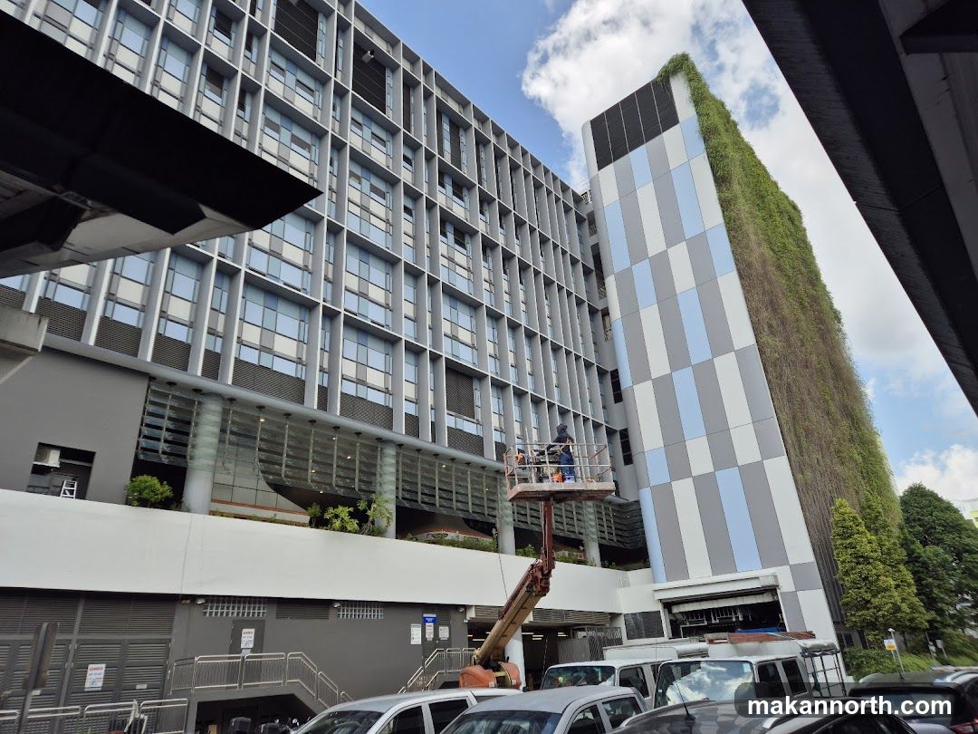 Modern Building with Vertical Garden
