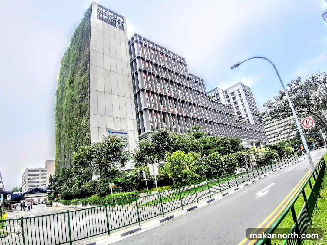 Modern Building with Green Facade