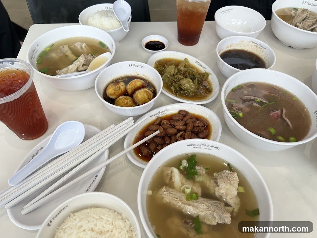 Meal with Soup and Rice