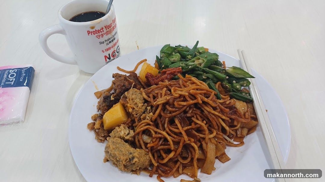 Meal with Coffee and Tissues