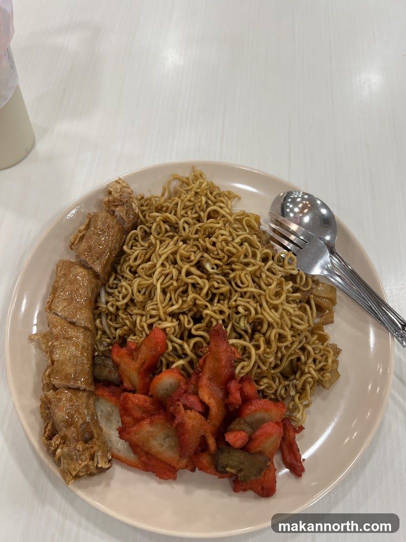 Noodles with Char Siu and Fried Tofu Skin