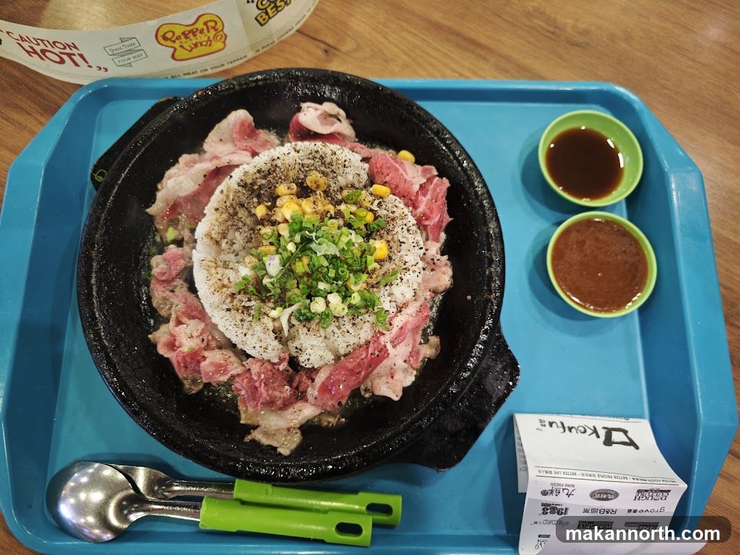 Sizzling Beef with Rice