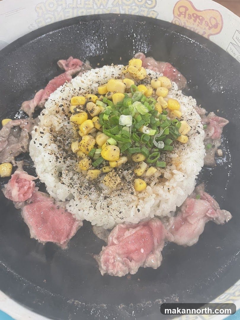 Sizzling Beef and Rice