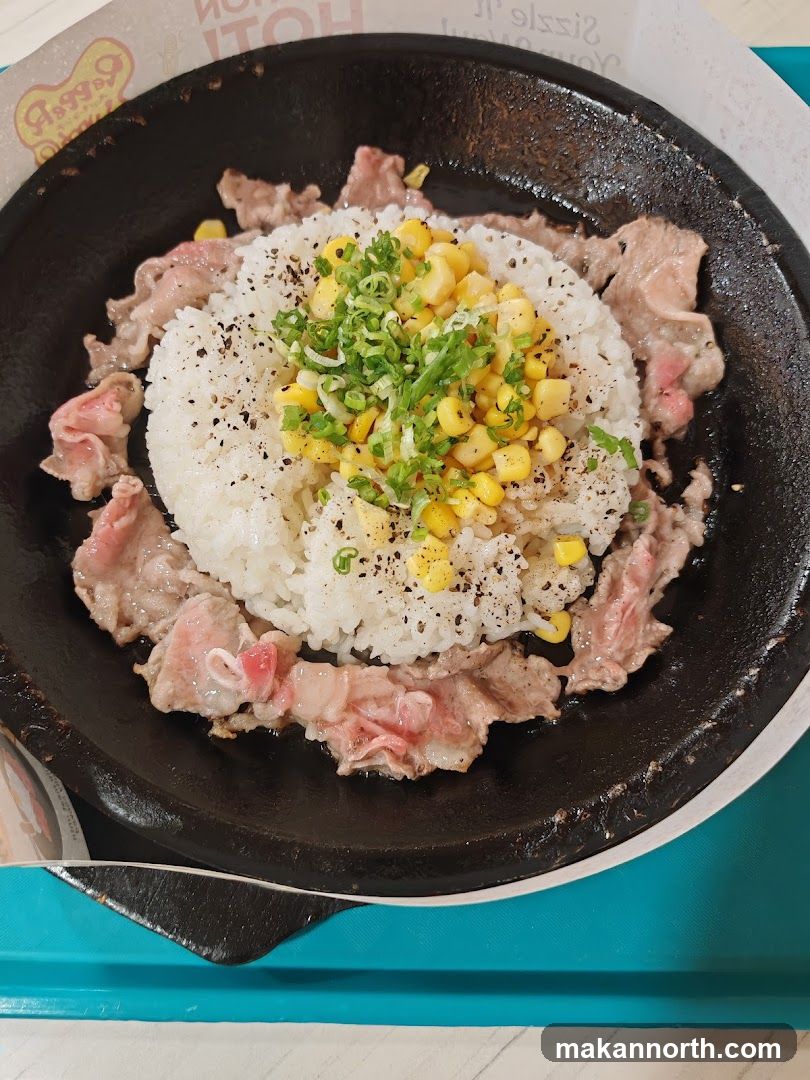 Sizzling Beef and Rice