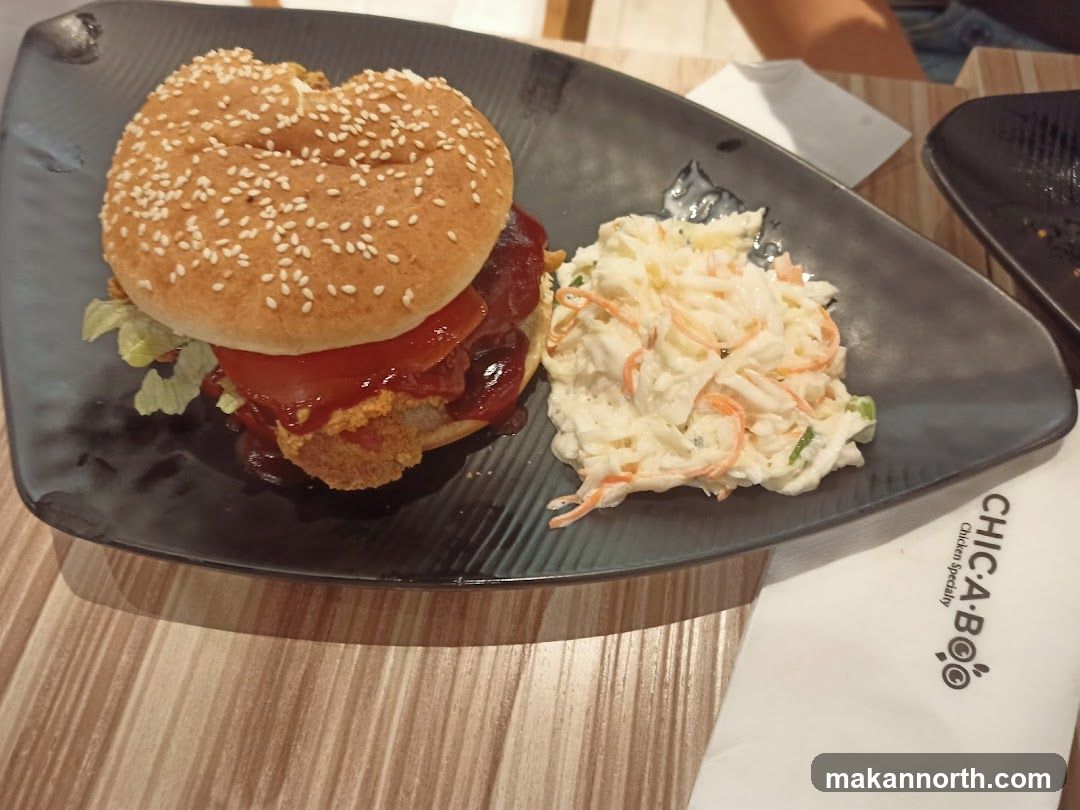 Burger and Coleslaw