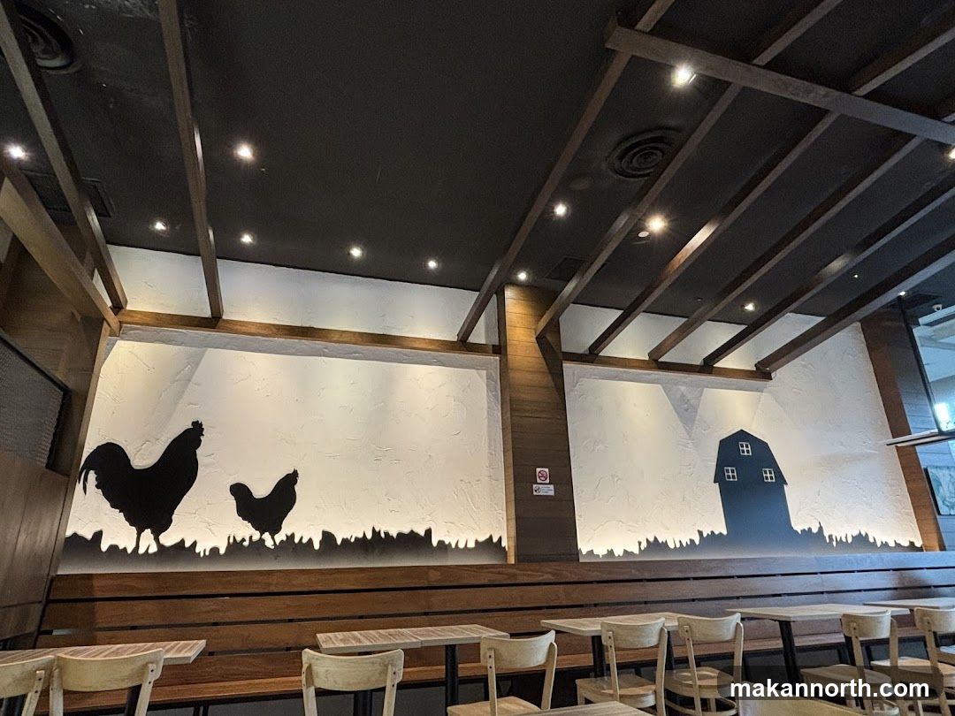 Restaurant Interior with Farm-Themed Decor