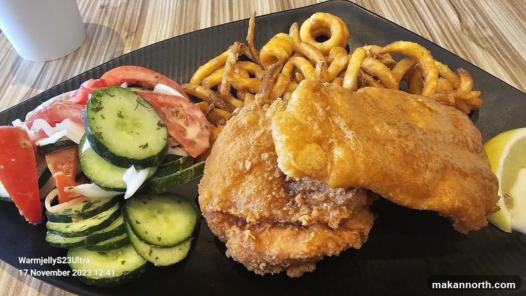 Fish and Chips with Salad