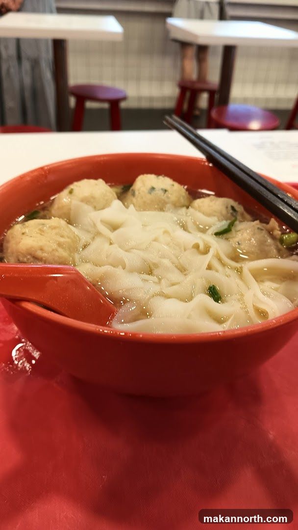 Noodle Soup with Meatballs