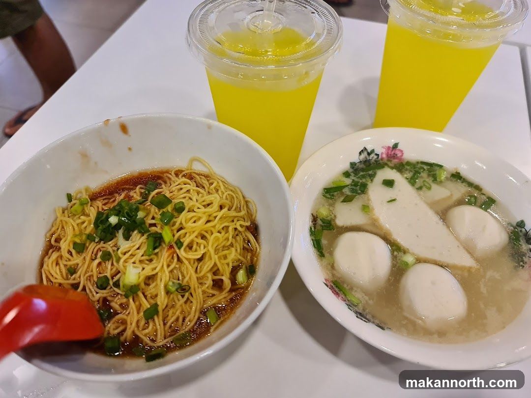 Noodles and Fish Ball Soup