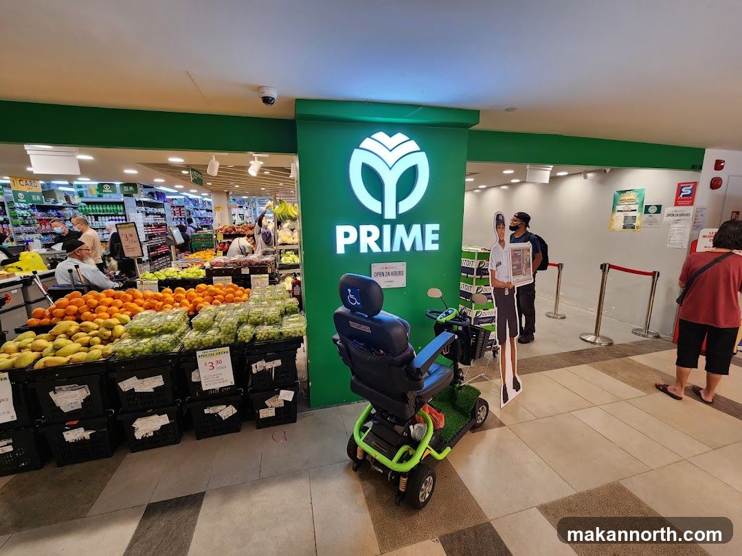 Supermarket Entrance with Produce Display