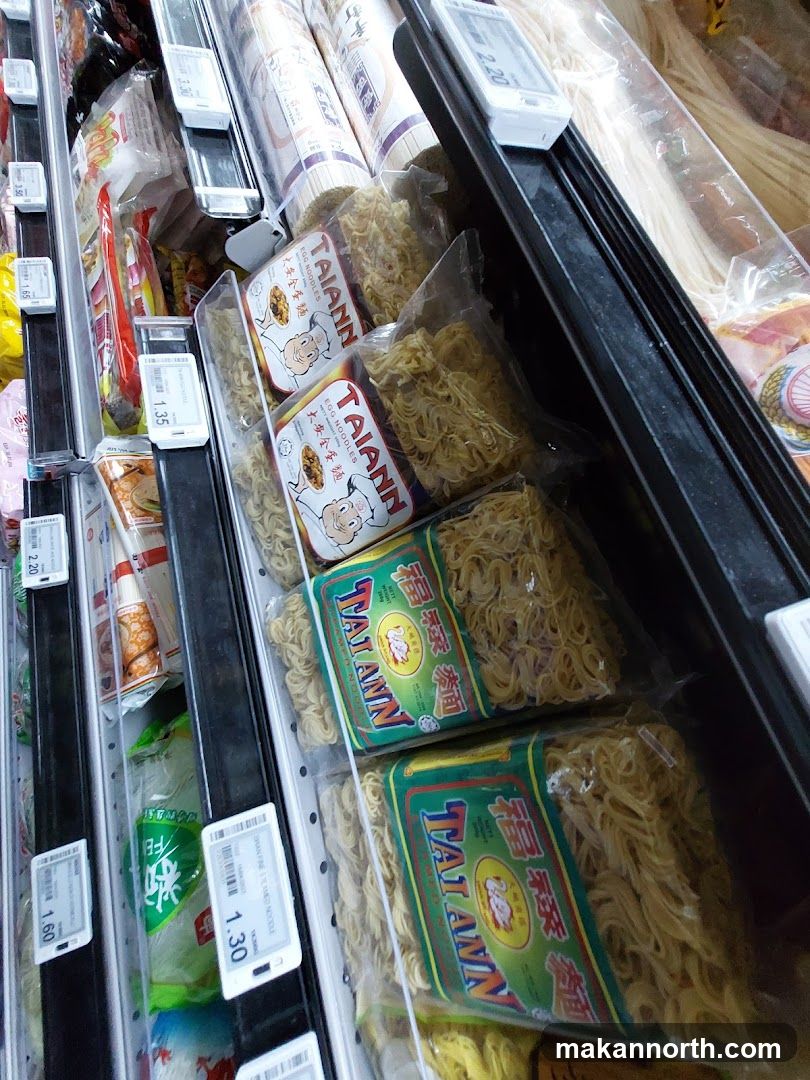 Noodles in a Supermarket Display