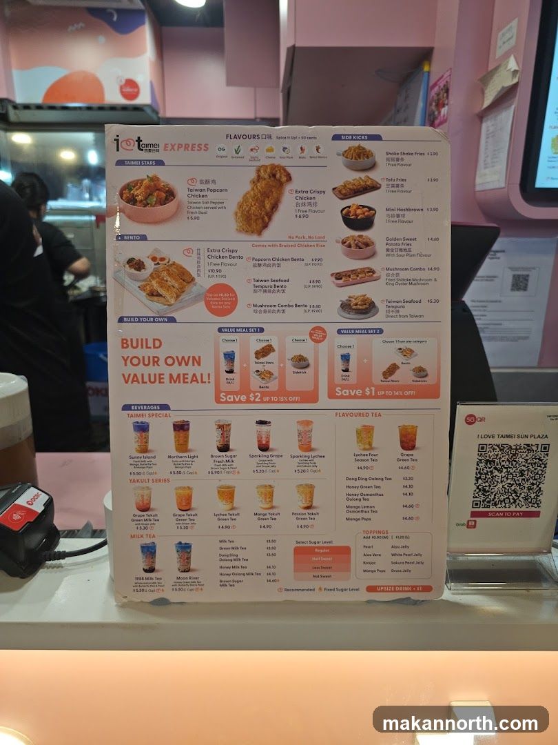 TAIMEI EXPRESS Menu