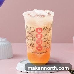 Beverage with cartoon characters