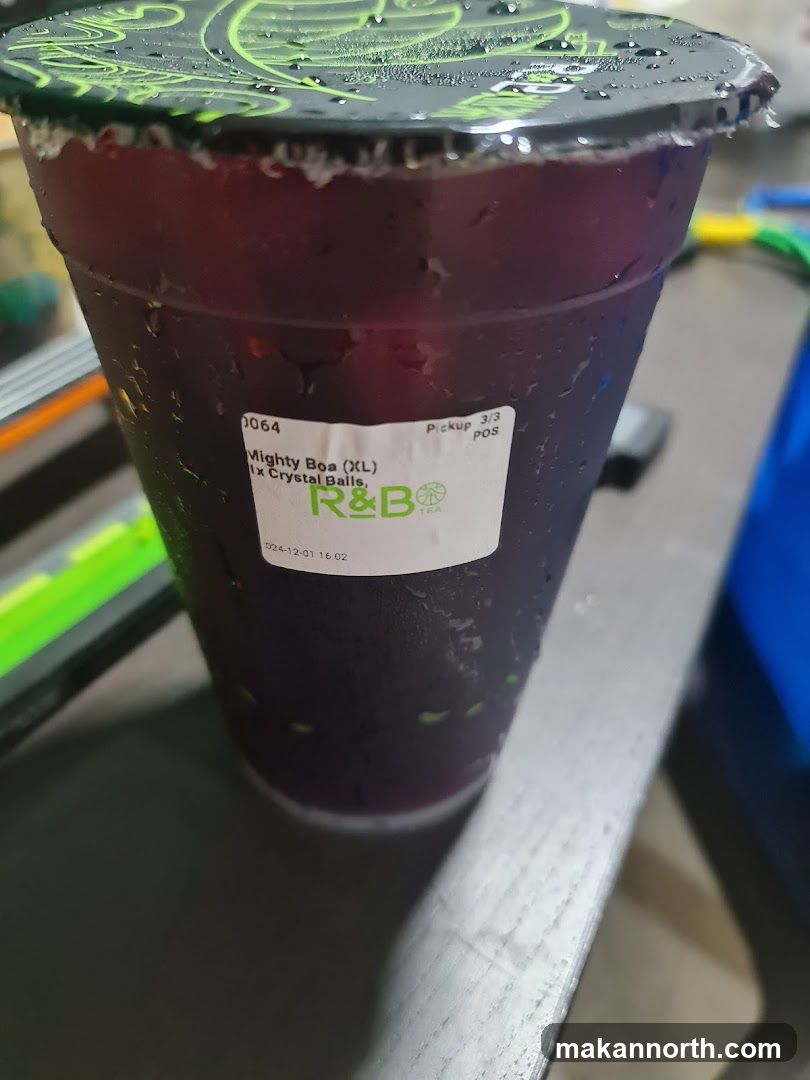 Beverage with Boba