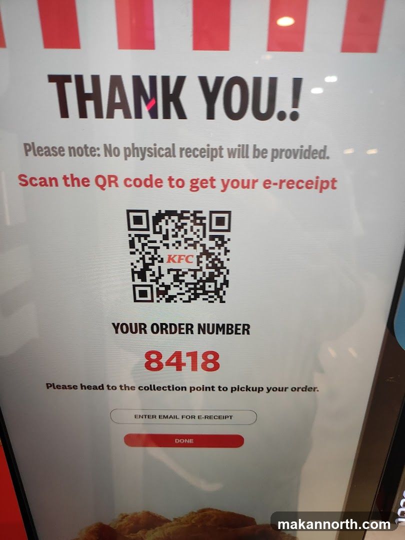 KFC Order Confirmation