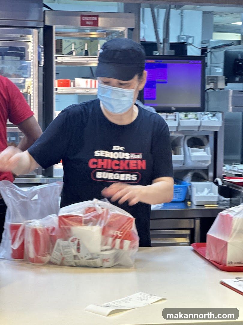 KFC Employee Preparing Order