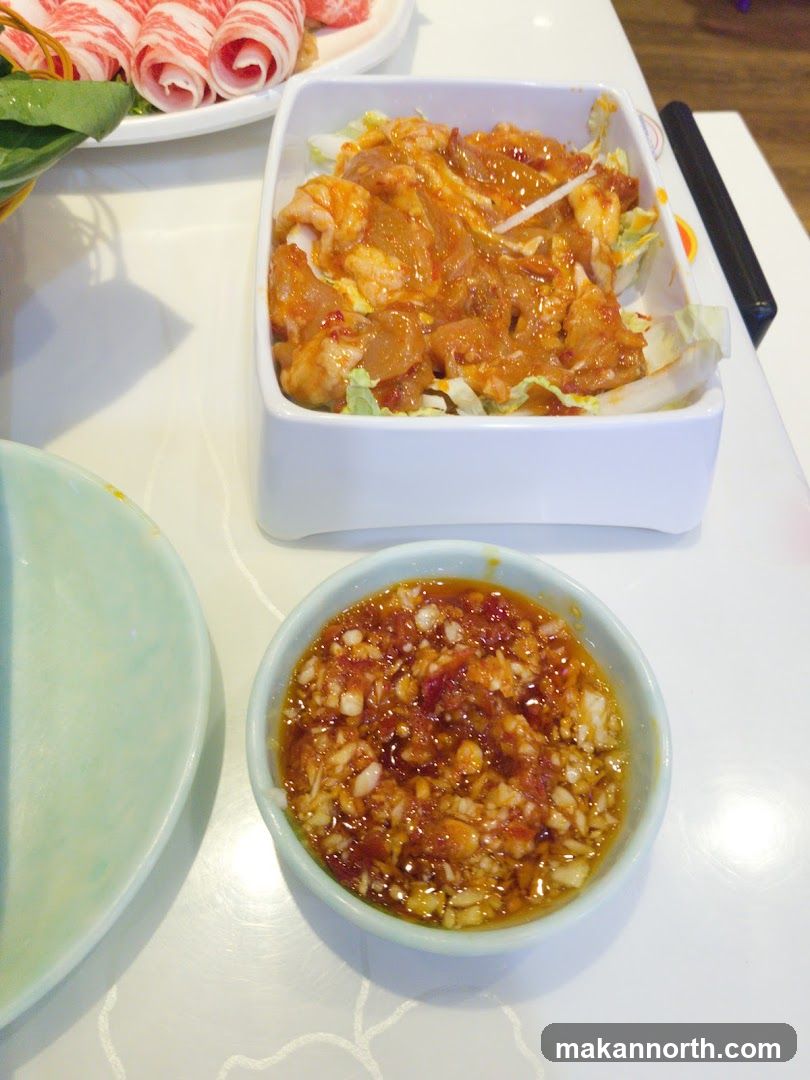 Marinated Meat and Dipping Sauce