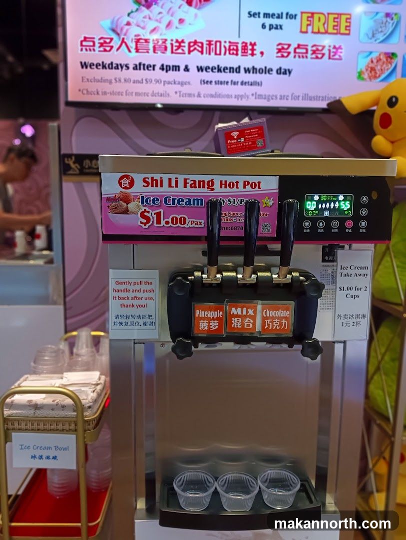 Shi Li Fang Hot Pot Ice Cream Machine