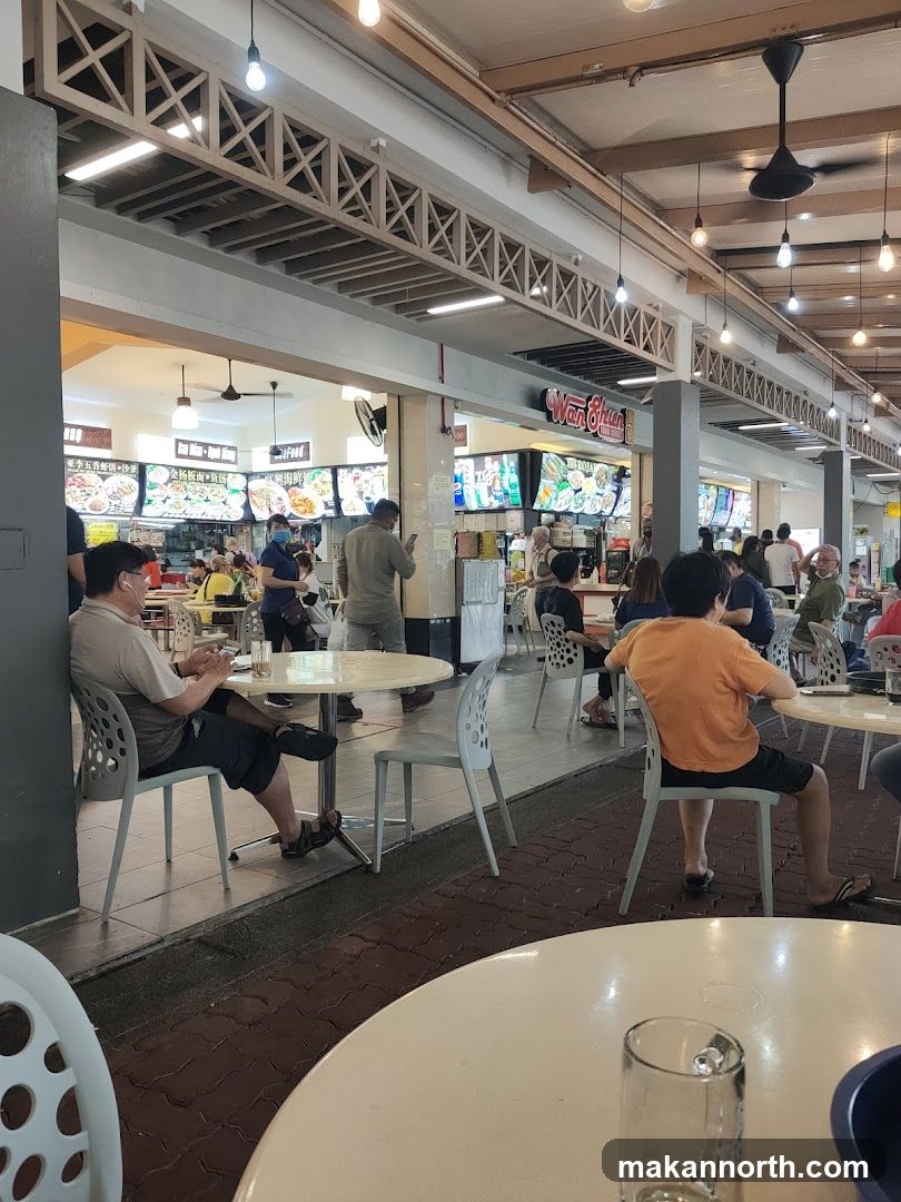 Food court with diners