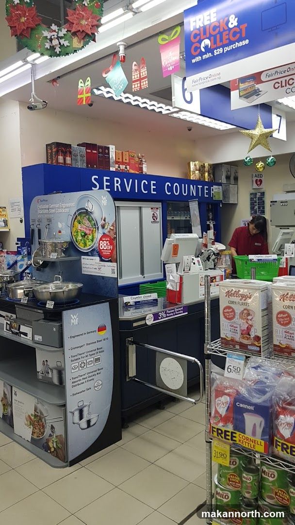 Service Counter with Cookware Display