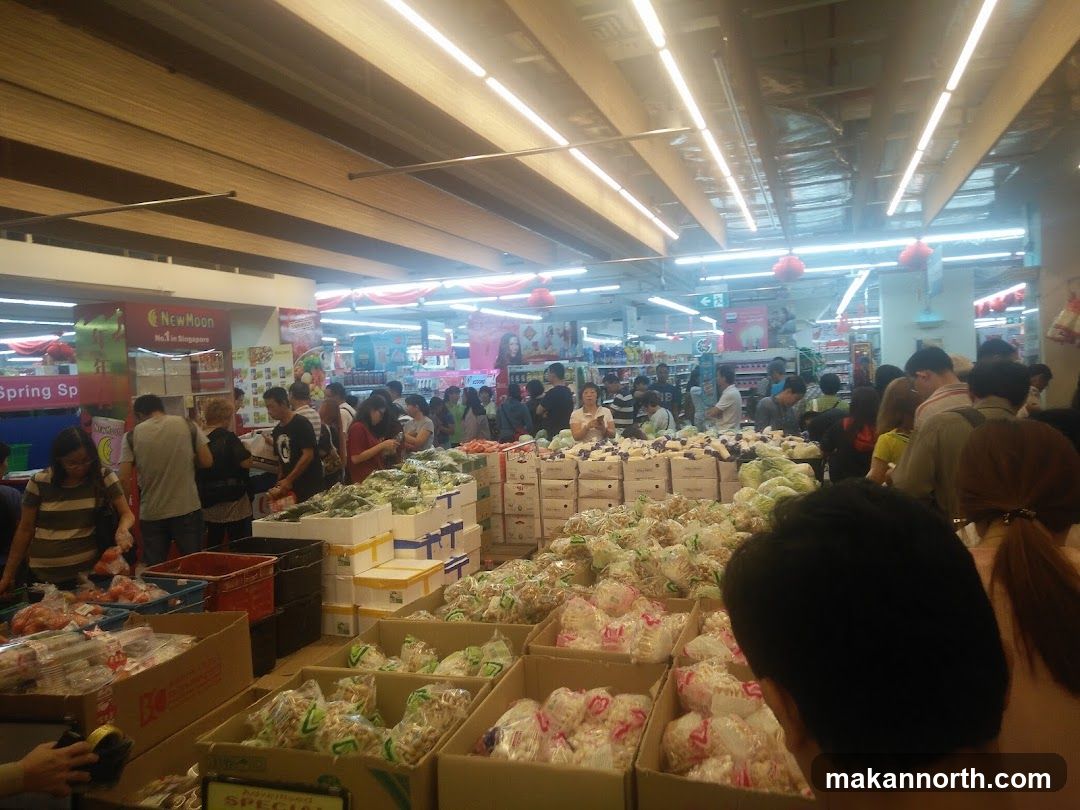 Busy Supermarket Aisle