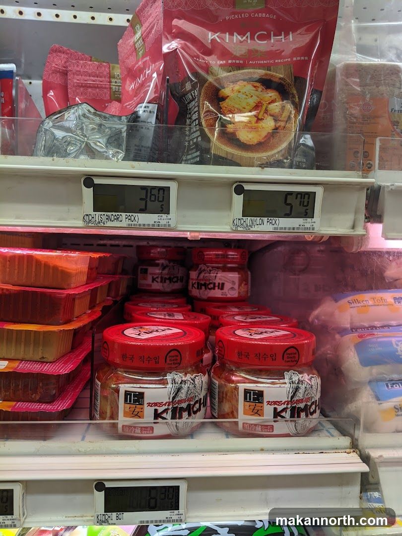 Kimchi Products on Shelf