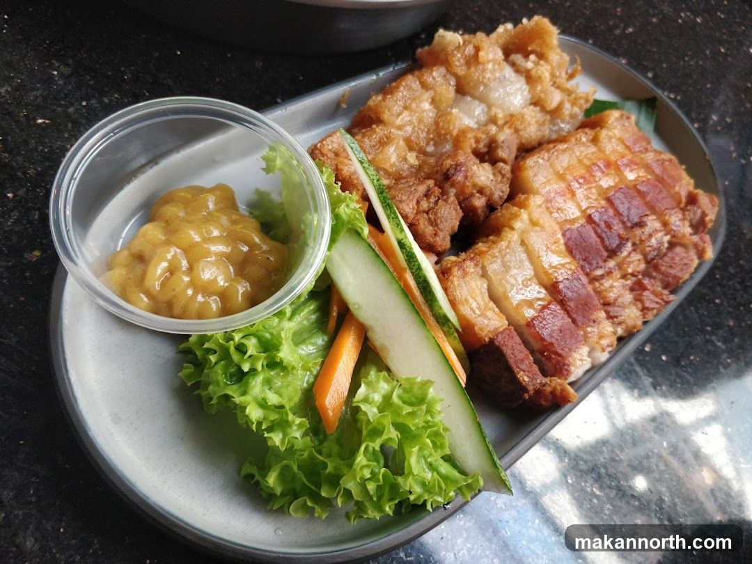 Crispy Pork Belly with Side Salad