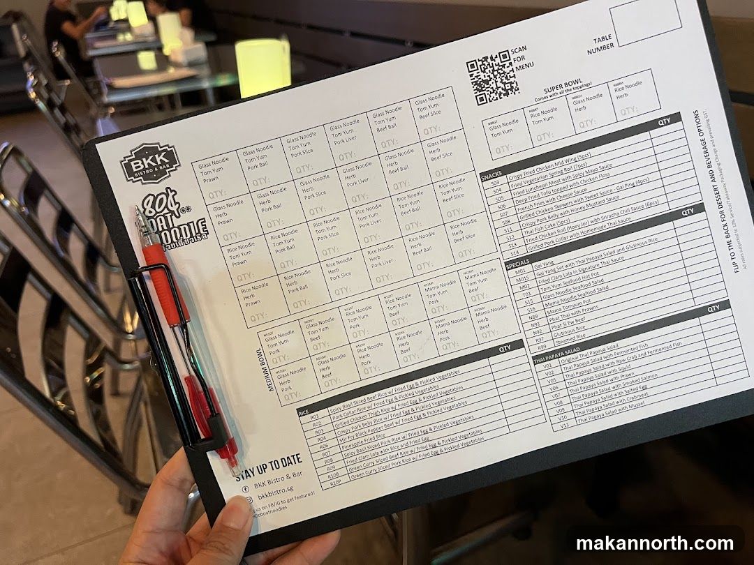 BKK Bistro & Bar Menu