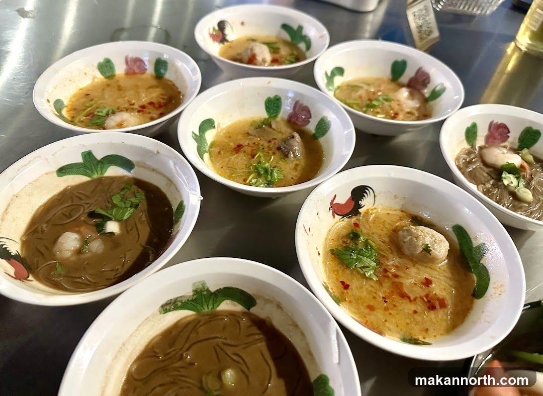 Bowls of Noodle Soup