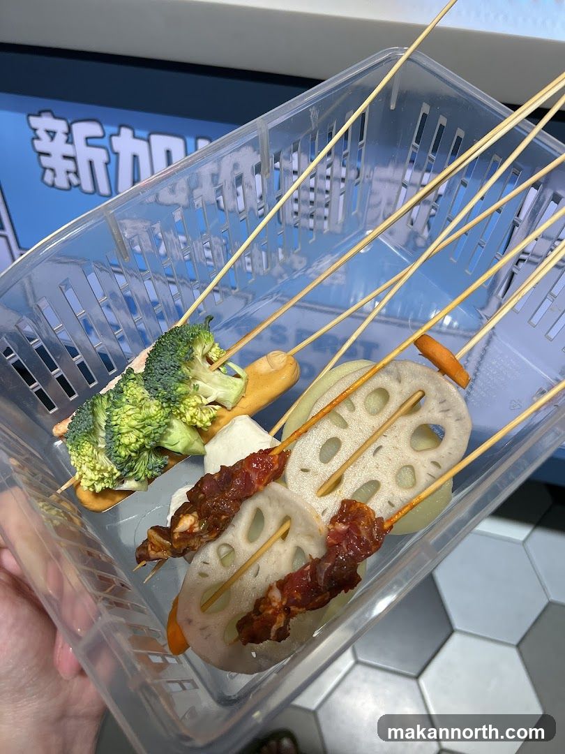 Skewers of Food