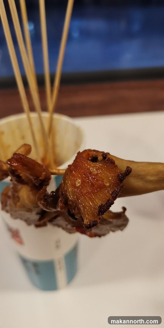 Fried Mushrooms on Skewers