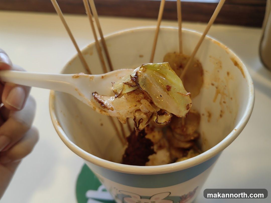 Close-up of food on a spoon