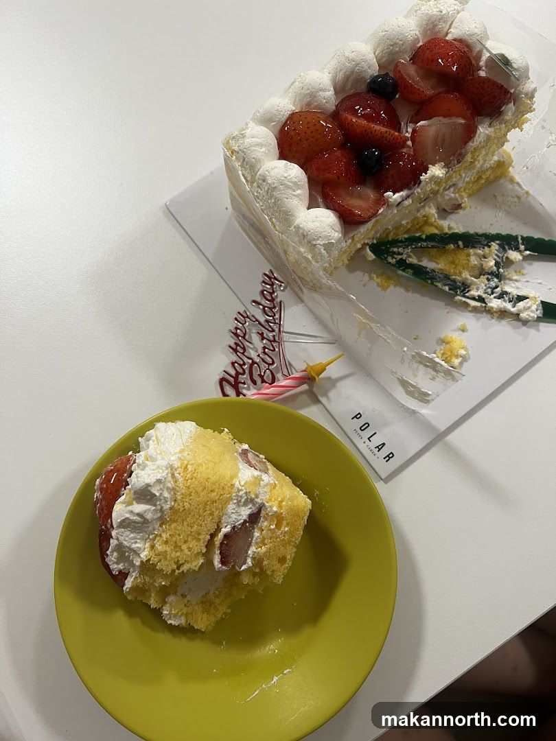 Strawberry Cake Slice