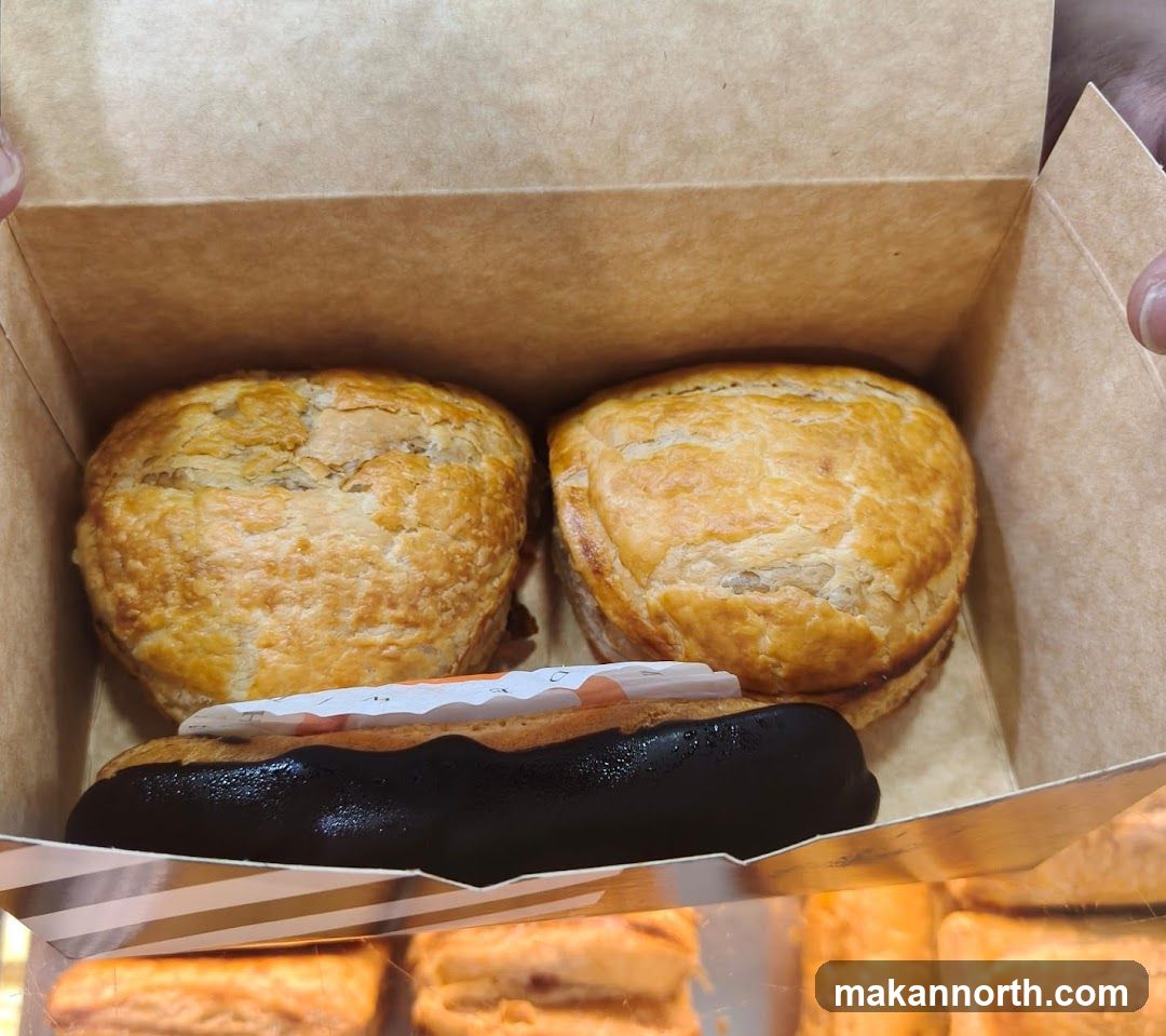 Pastries in a box