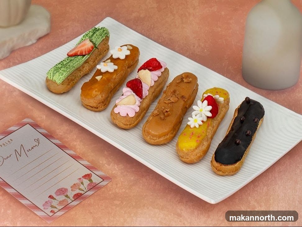 Assortment of Decorated Éclairs