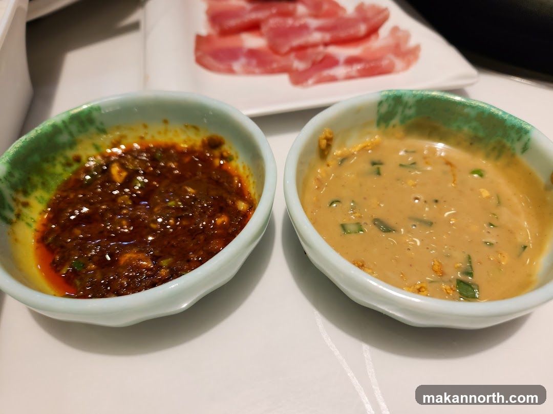 Dipping Sauces and Sliced Meat