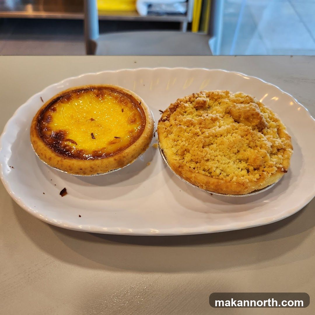 Two Pastries on a Plate
