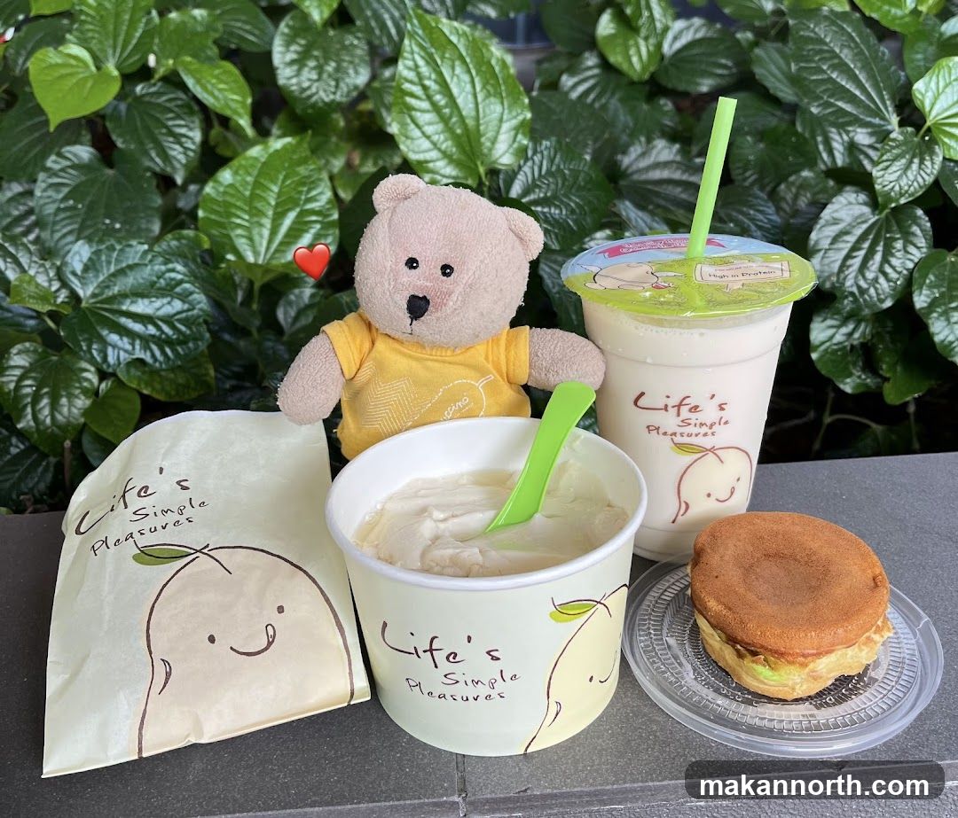 Dessert and Drink with Teddy Bear