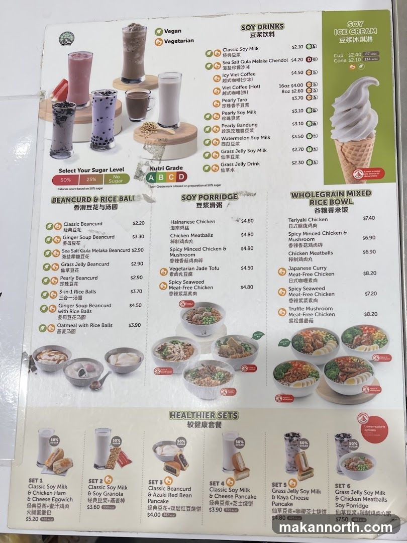 Soy Drinks, Soy Porridge, Wholegrain Mixed Rice Bowl, Healthier Sets