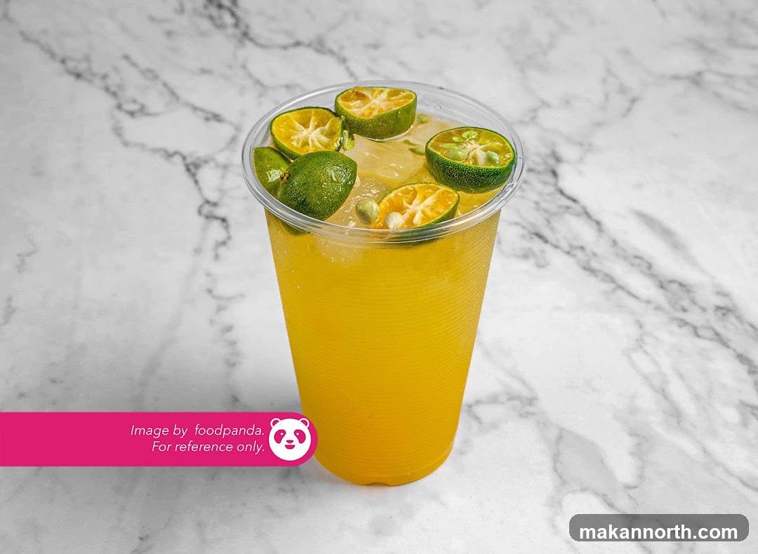 Orange Drink with Lime Slices