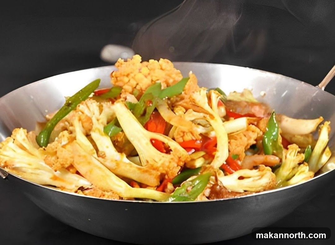 Stir-fried Cauliflower and Vegetables