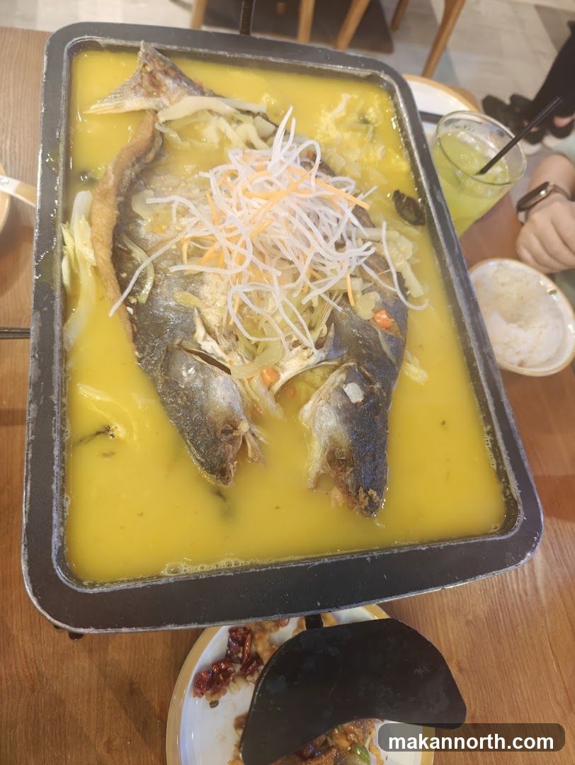 Steamed Fish with Yellow Sauce