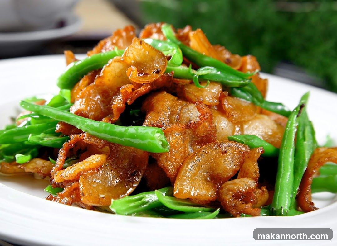 Stir-fried Pork Belly with Green Beans