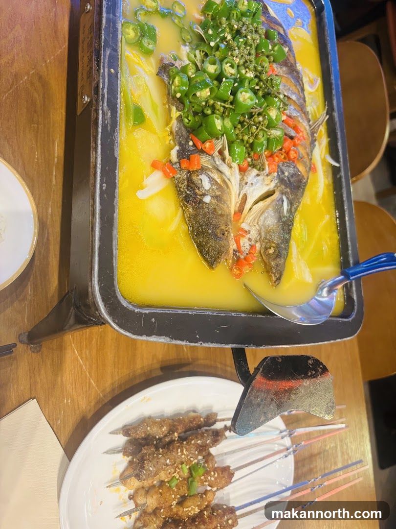 Spicy Fish and Skewers