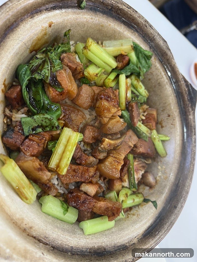 Claypot Rice with Pork and Vegetables